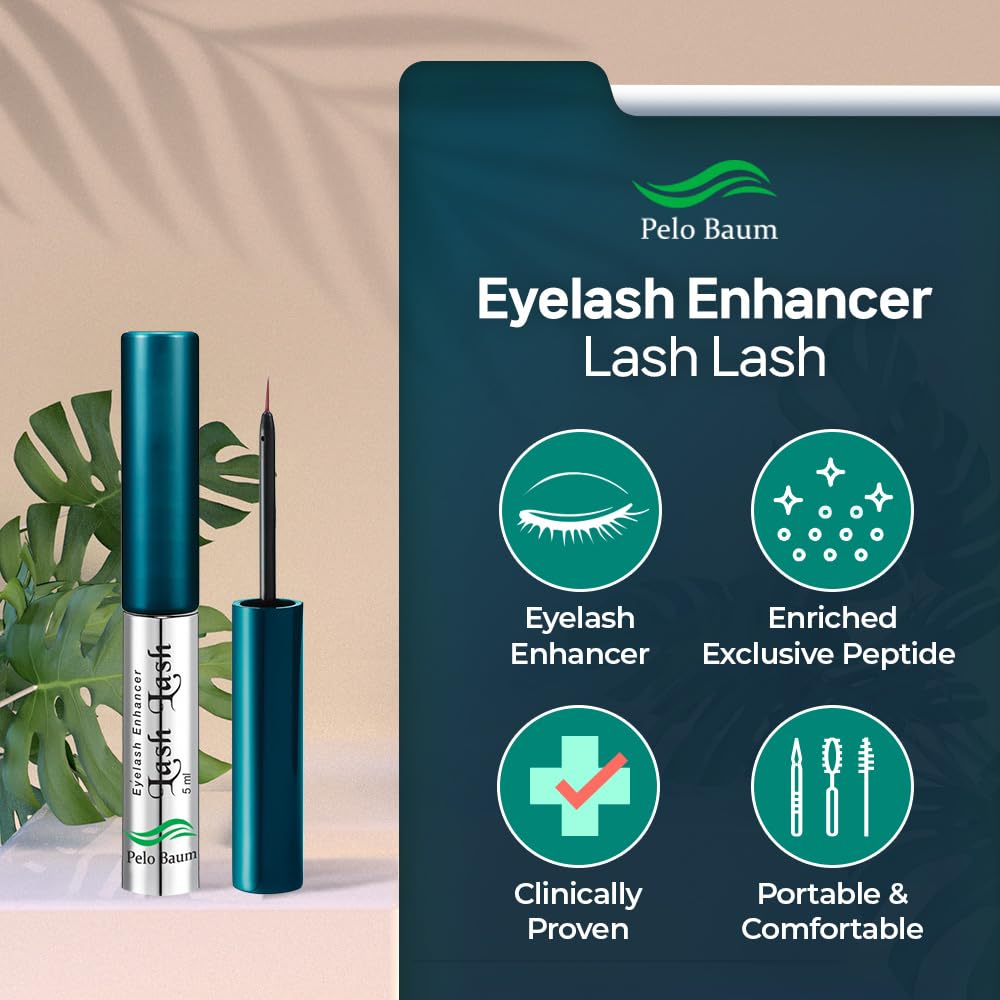 Lash Lash Wimpernserum Booster mit Peptiden für Volle Dichte Wimpern Pflegendes Gel für Kurze Wimper