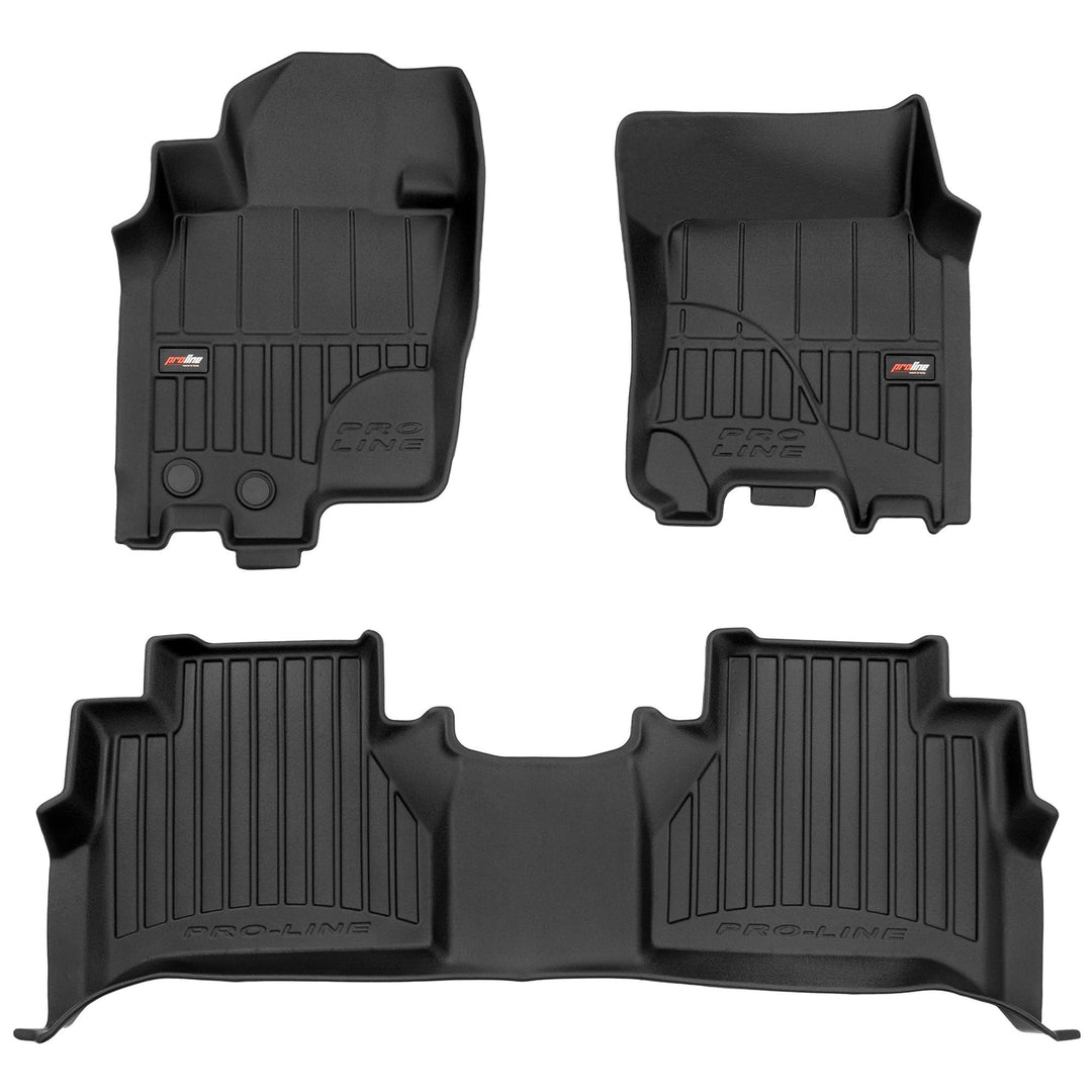 M MOTOS Gummimatten Auto Fussmatte passt für Nissan Navara IV 2014-2022 Verbessern Sie Ihren Reiseko