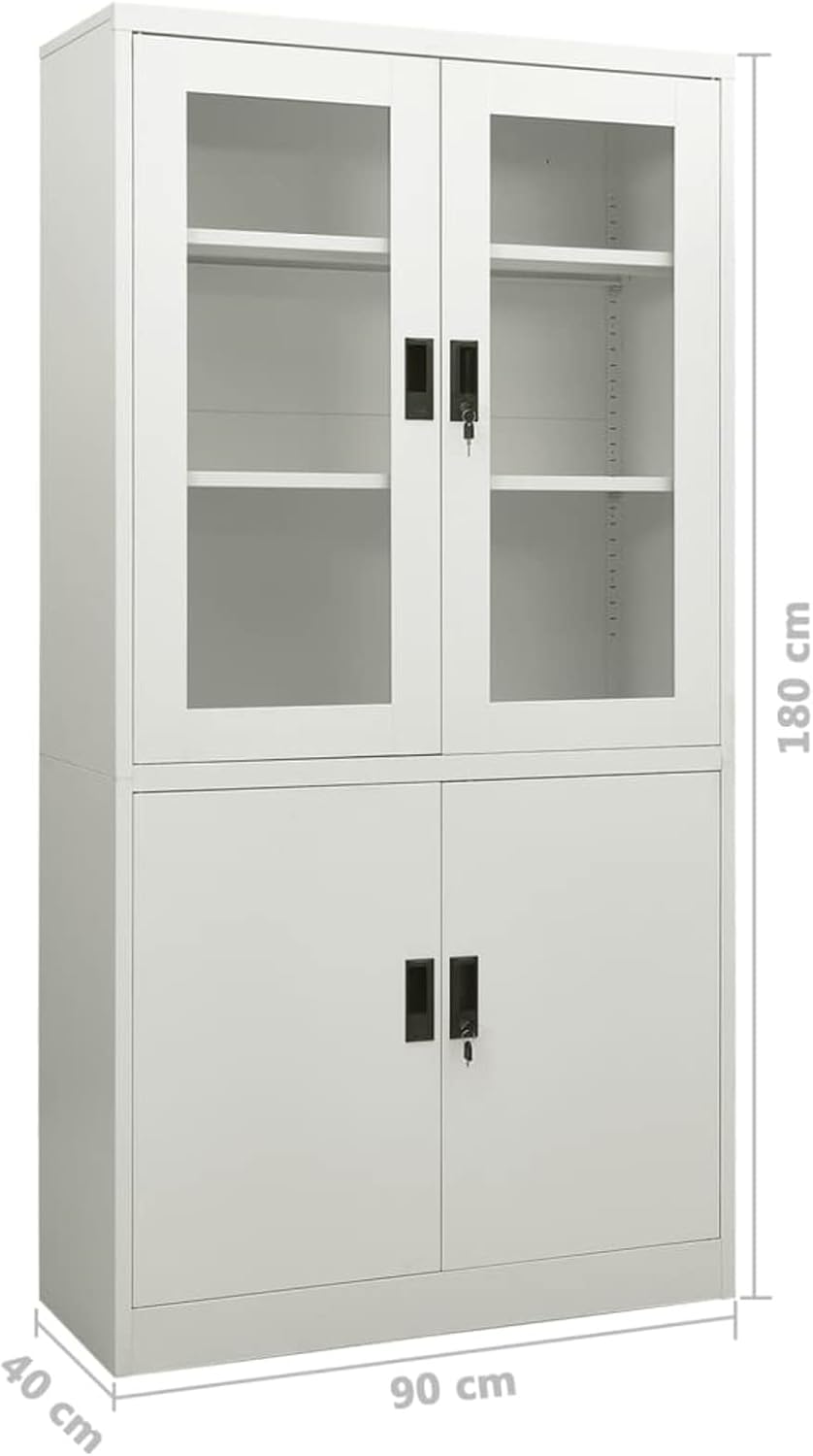 Chusui Büroschrank, Aktenschrank, Werkzeugschrank, Metallschrank, Stahlschrank, Kellerschrank, Unive