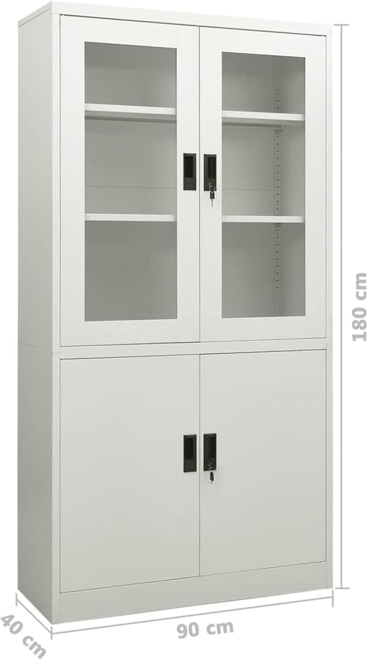 Chusui Büroschrank, Aktenschrank, Werkzeugschrank, Metallschrank, Stahlschrank, Kellerschrank, Unive