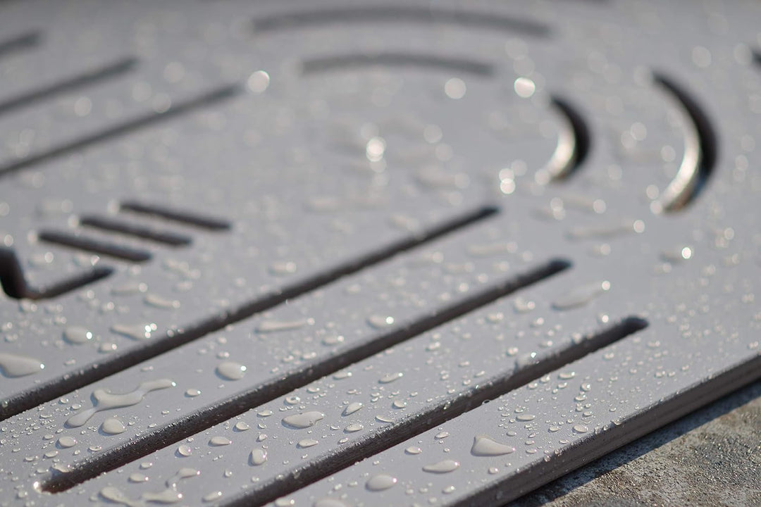 Castelmerlino Zubehör für die Dusche, Marine-Sperrholz, Taupe, 96 x 56 cm 96 x 56 Taupe, 96 x 56 Tau