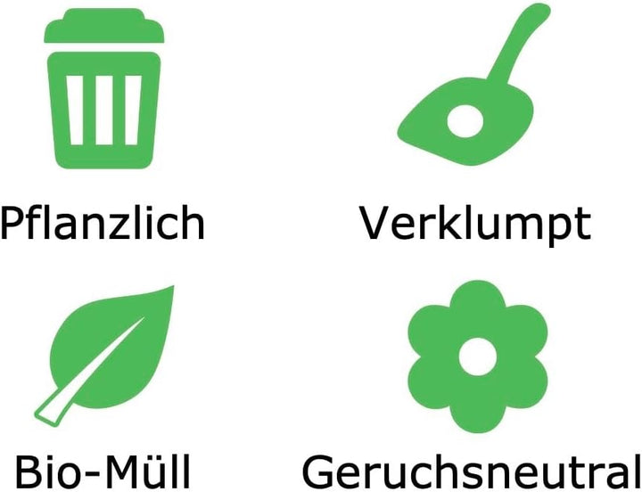 Siria 40L-Katzenstreu Klumpend und Pflanzlich-Set 4 Sack je 10 Liter, 40L