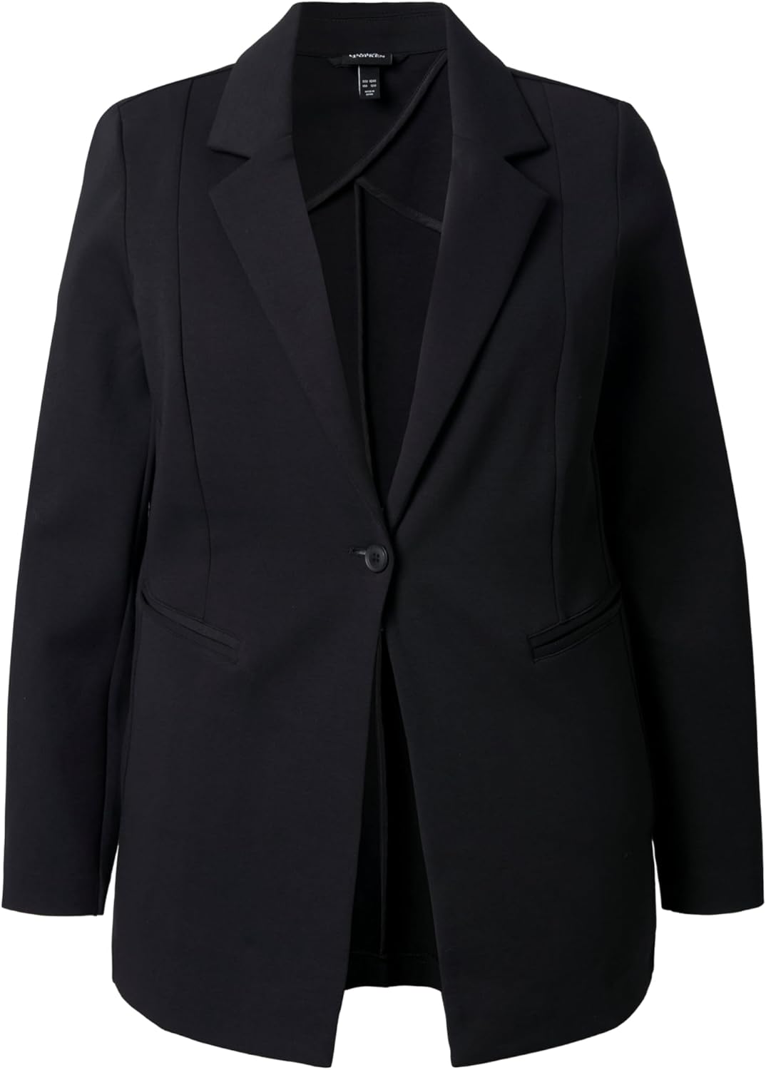 Ulla Popken Damen Jersey Blazer 46-48 Schwarz, 46-48 Schwarz