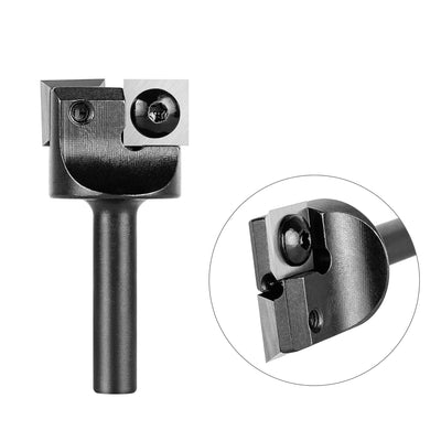 SpeTool Planfräser 8mm Schaft 25mm Schnittdurchmesser Hobelfräser mit Wendeplatten Planfräser für Ob