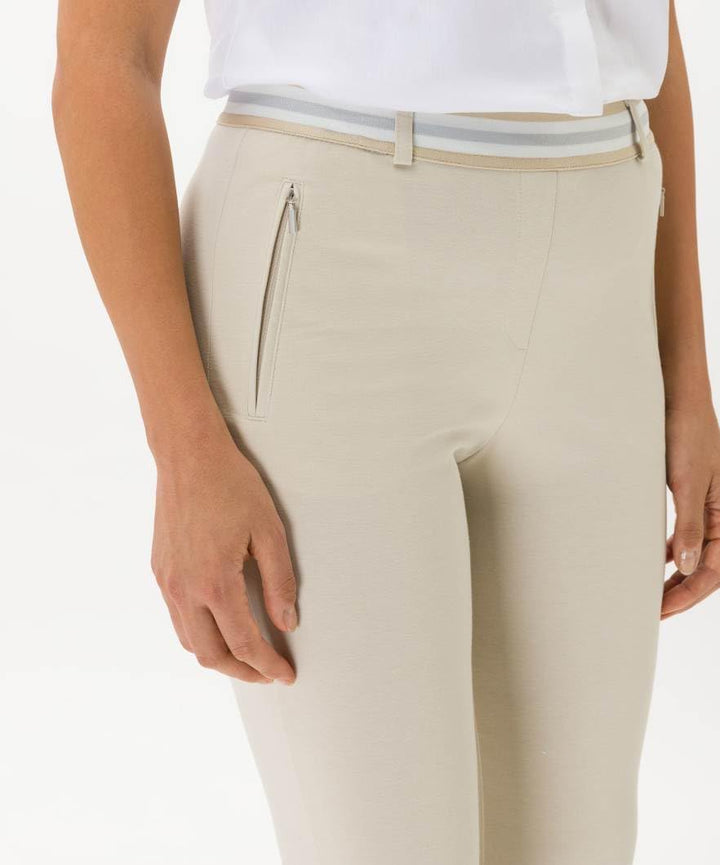 Raphaela by Brax Damen Lillyth Cool Summer Jersey Hose 29W / 32L Ecru, 29W / 32L Ecru
