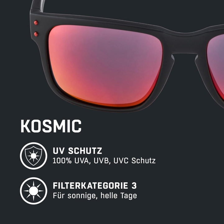 ALPINA KOSMIC - Verspiegelte und Bruchsichere Sonnenbrille Mit 100% UV-Schutz Für Erwachsene Einheit