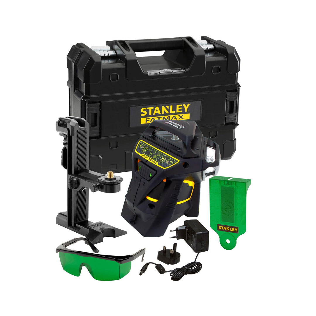 Stanley FatMax Multilinienlaser X3 grün FMHT1-77356 (3x 360° Kreuz-Linienlaser, mit grüner Diode, fü