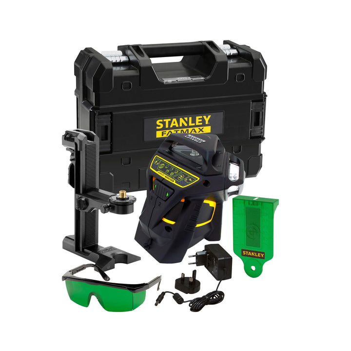 Stanley FatMax Multilinienlaser X3 grün FMHT1-77356 (3x 360° Kreuz-Linienlaser, mit grüner Diode, fü