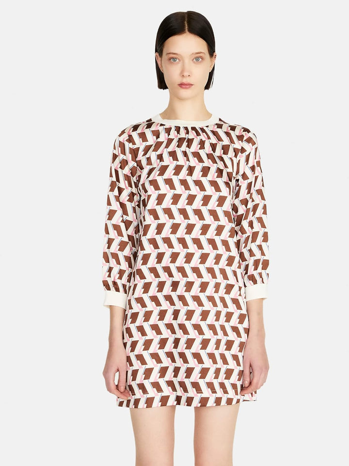 SISLEY Damen Dress 34 Multicolor 62q, 34 Multicolor 62q