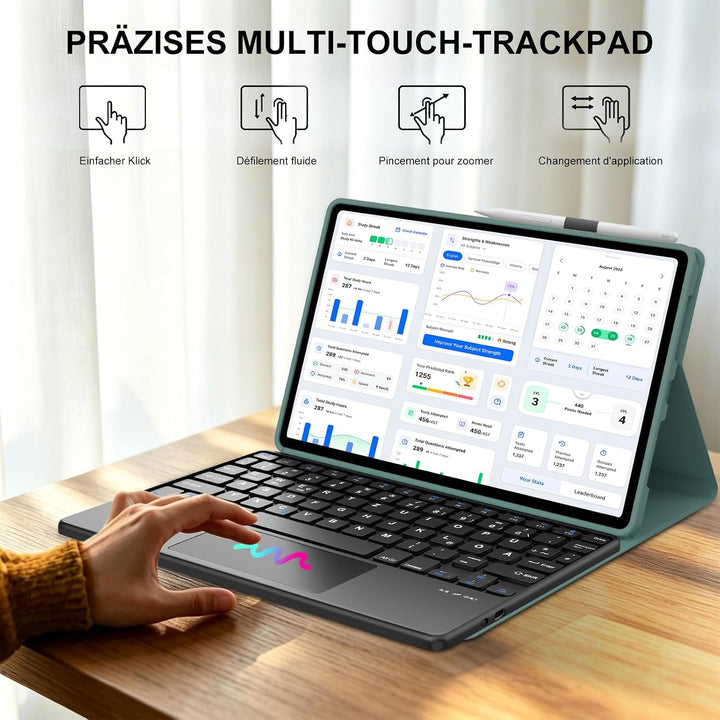 Für Xiaomi Pad 8/8 Pro und Xiaomi Pad 7/7 Pro 11.2 Zoll Hülle Tastatur | Mit Trackpad Magnetisch Abn