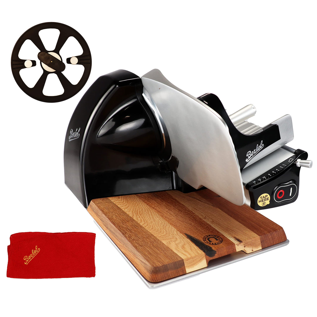 Berkel Aufschnittmaschine Home Line 200 Plus in schwarz - Küchenschneidemaschine inkl. Messerabnehme