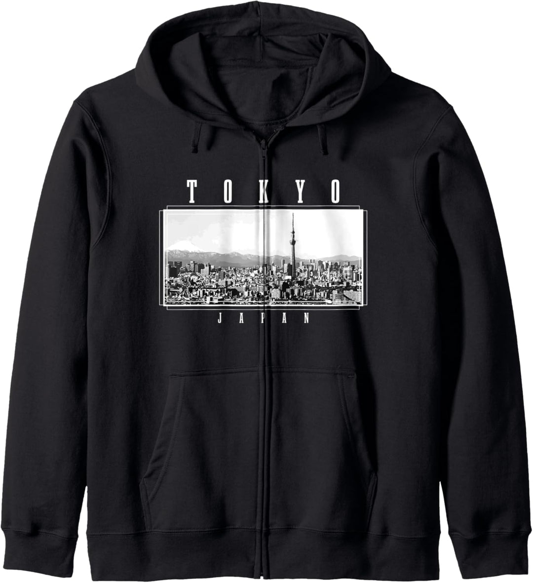 Tokio Japan Vintage Souvenir Skyline Japanisch Tokio Kapuzenjacke