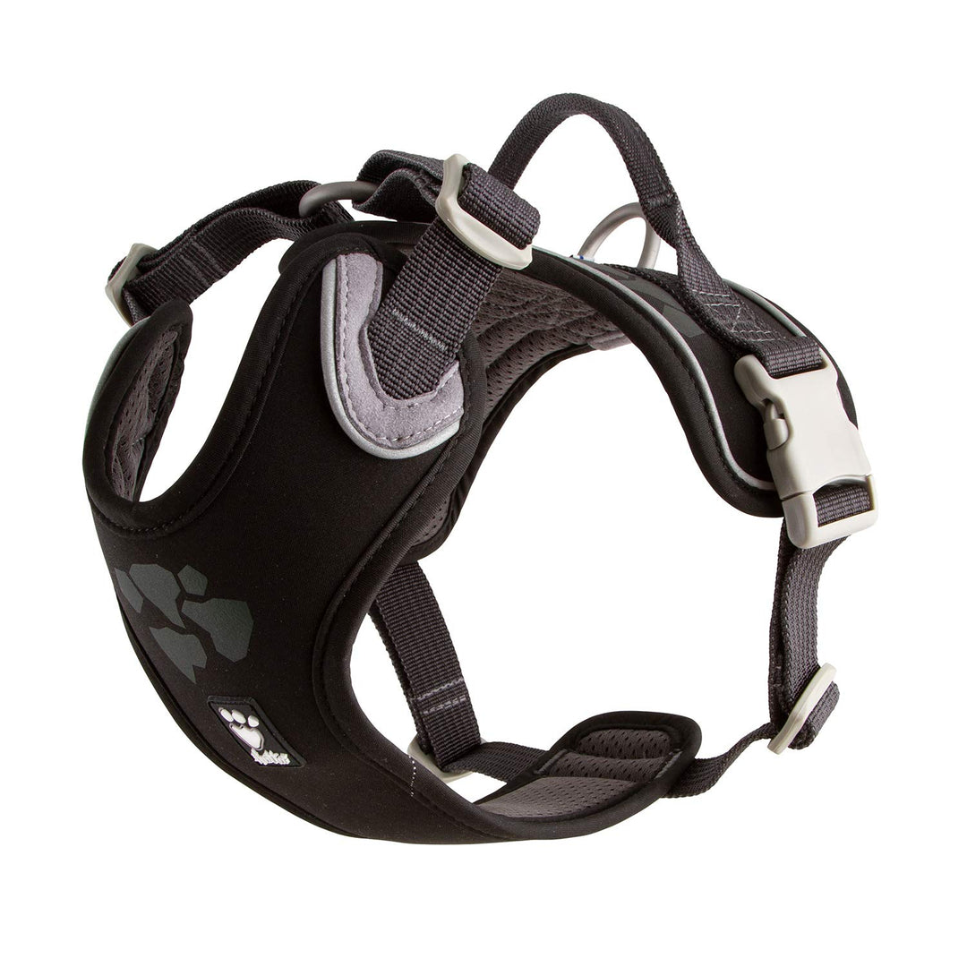 Hurtta Weekend Warrior Hundegeschirr, Brust Geschirr für Hunde, Schwarz 60-80 cm, 24-32 in