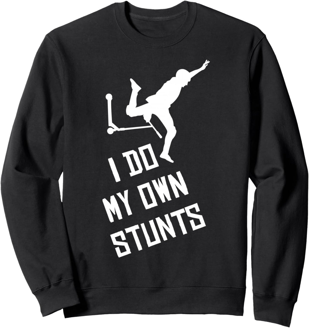 Scooter Roller Stunt Spruch Geschenk für Kinder & Jungen Sweatshirt