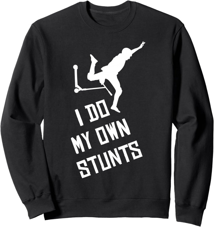 Scooter Roller Stunt Spruch Geschenk für Kinder & Jungen Sweatshirt