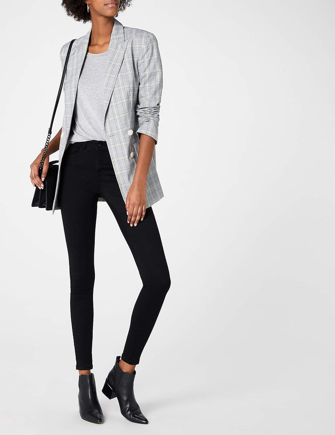 ONLY Women's Onlroyal Hw Sk Rock Coated PIM Noos Skinny Jeans M / 30L Schwarz (Schwarz), M / 30L Sch