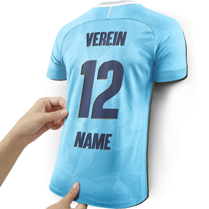 Elbeffekt Trikotlampe für City Fans aus Holz - personalisierbares Geschenk - schenke Dein individuel