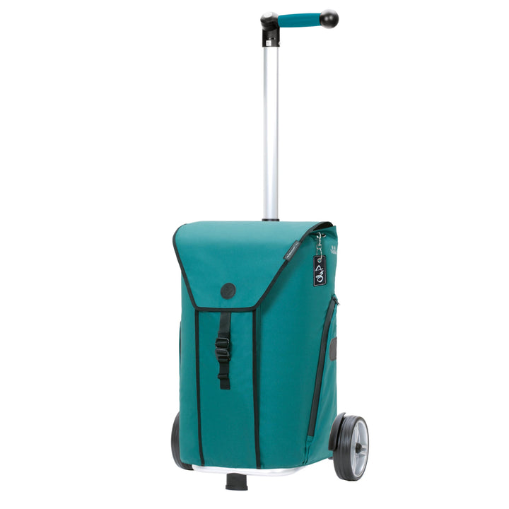 ANDERSEN Einkaufstrolley - Shopper Oli.P 3.0 Petrol 50 L Einkaufswagen, hochwertig, Rucksack, Thermo