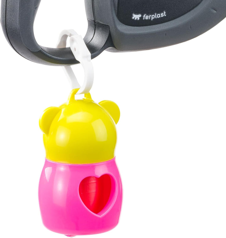 Ferplast Hundeleine Flippy TECH, Rollleine mittelgrosse Hunde bis 25 kg. Ausziehbares Gurtband max.