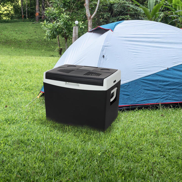 Brixy Elektrische Kühlbox - 30L - Kühlbox - 12V und 230V - Frigobox - Kühlen und Heizen - Schwarz