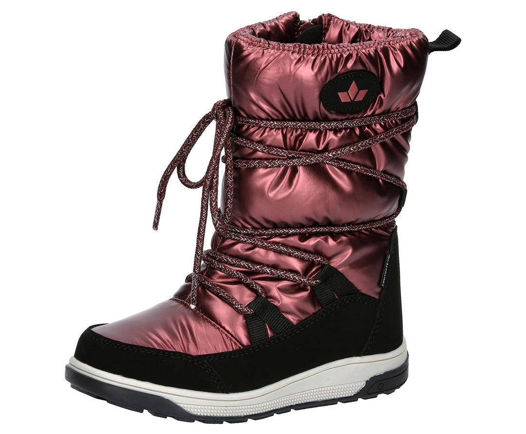 Lico Mädchen Anabel Schneestiefel 37 EU Bordeaux Schwarz, 37 EU Bordeaux Schwarz