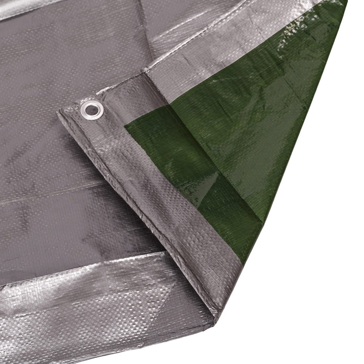 Mivos Universelle Abdeckplane 3 x 4 m - PP-PE - 120 g/m2 - Silber - Schimmelresistent Schutzplane fü