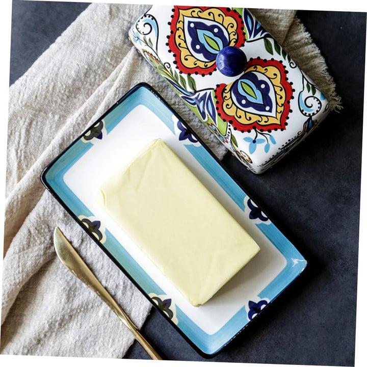 Cabilock 1stk Butterdose Keramische Butter Butterbehälter Butter Aufbewahrungsbox Butter-aufbewahrun