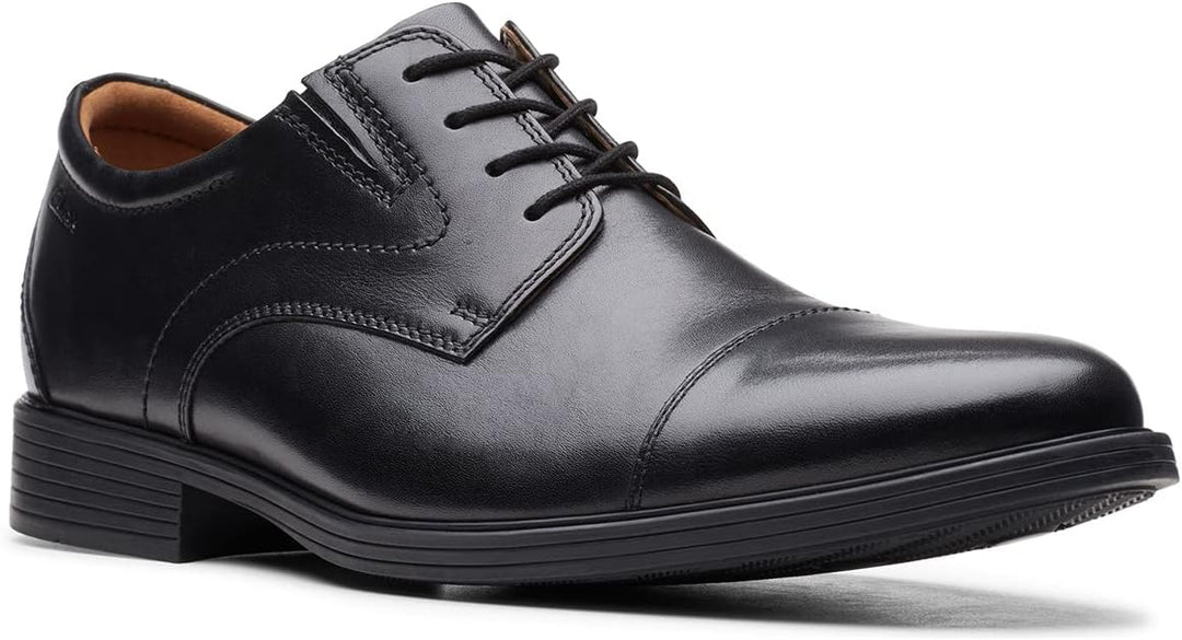 Clarks Herren Whiddon Step Slipper 39.5 EU Black Leather, 39.5 EU Black Leather
