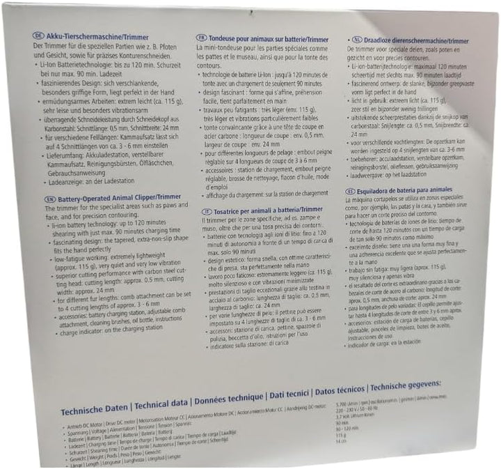 aesculap SCHERMASCHINE EXACTA KABELLOS NEUES Modell 2019 MIT STÄRKEREM LI-ION