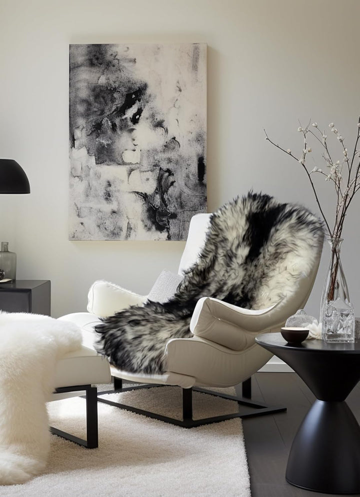 Hollert German Leather Fashion Lammfell Schwarzwald Merino Schaffell Echtfell Kuschelfell Läufer Dek