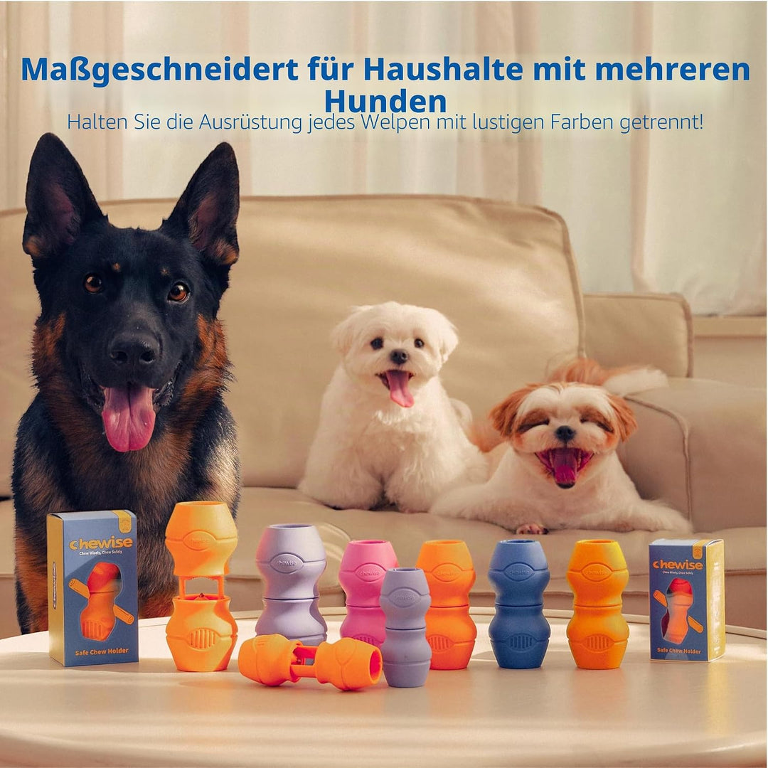 PetClan Chewise Bully Stick Halter – Sicherheit &amp; Robustes Design, BPA-frei, Sicherer Ochsenziemer-H