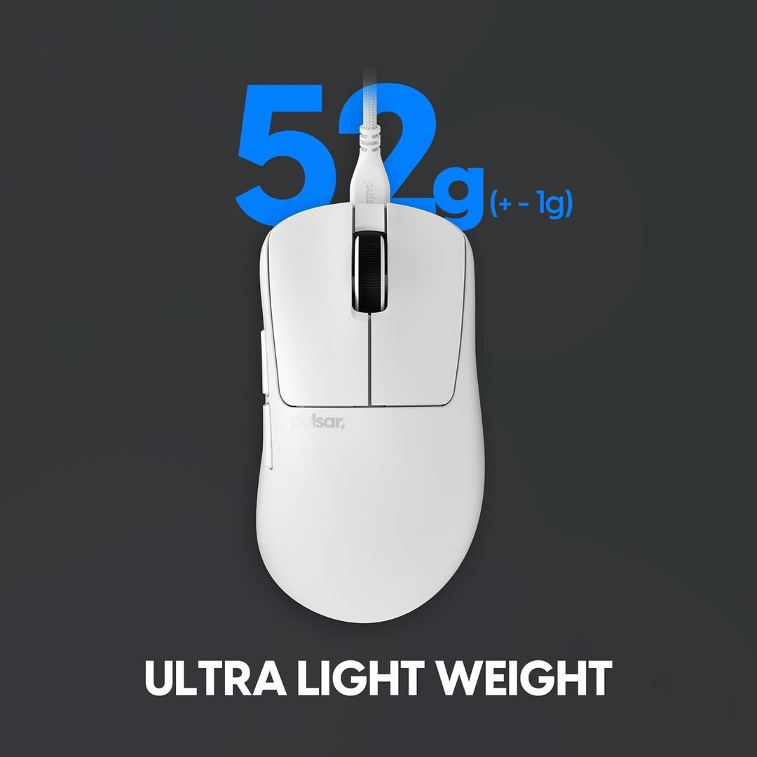 Pulsar Gaming Gears Xlite v3 Wired Medium White Medium Xlite Wired White, Medium Xlite Wired White
