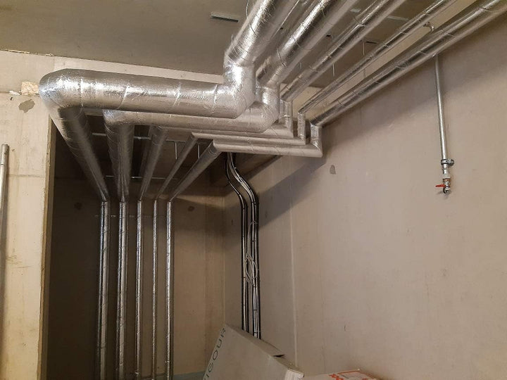 Scorprotect® voller Karton Alukaschierte Rohrschale Rohrisolierung Steinwolle mit 0.040 Wärmeleitfäh