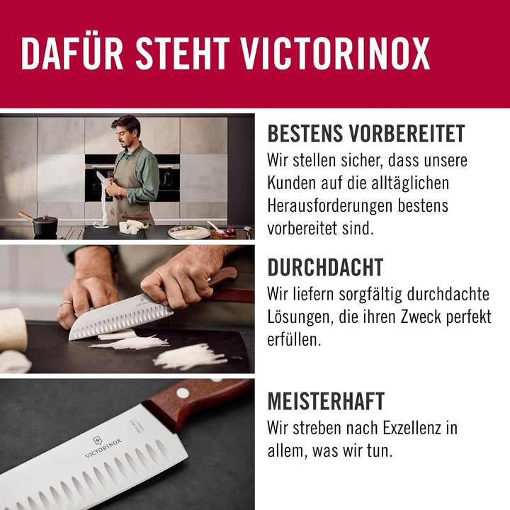Victorinox Fibrox Ausbeinmesser, Scharfes Küchenmesser für Fleisch und Fisch, 12 cm, Gebogene Klinge