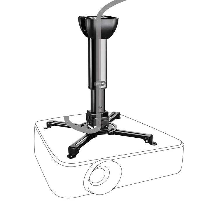 celexon neigbare Beamer-Deckenhalterung schwarz Multicel 3040Pro - 30-40cm Deckenabstand - bis 15kg