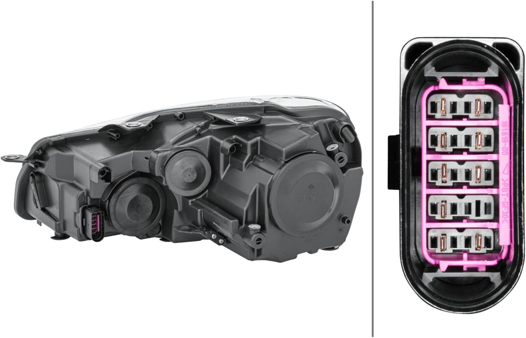 HELLA 1EG 009 901-221 FF/Halogen-Hauptscheinwerfer - rechts - für u.a. VW Golf VI (5K1) Rechts Halog