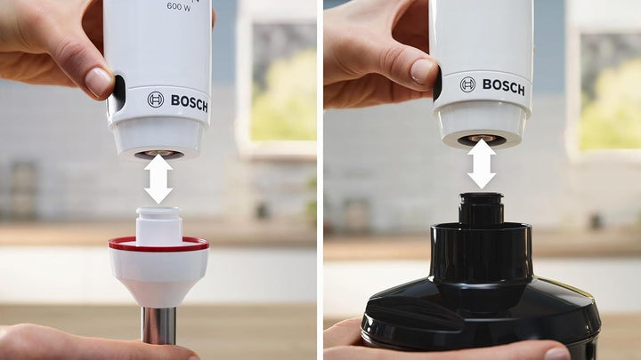 Bosch Stabmixer ErgoMaster Serie 4 MSM4W220, Zerkleinerer, einhändig bedienbar, Edelstahl-Klingen, v