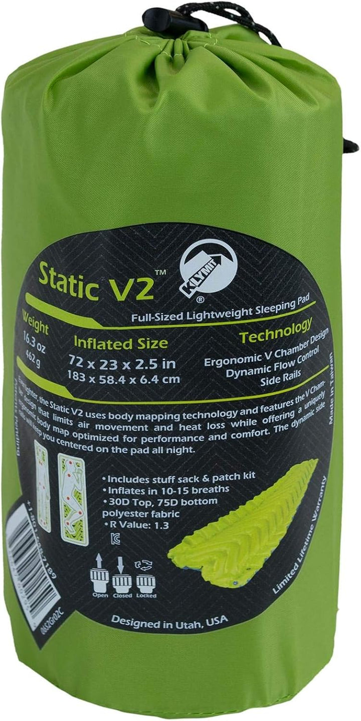Klymit Static V2 Camping Schlafmatte/Isomatte/Luftmatratze