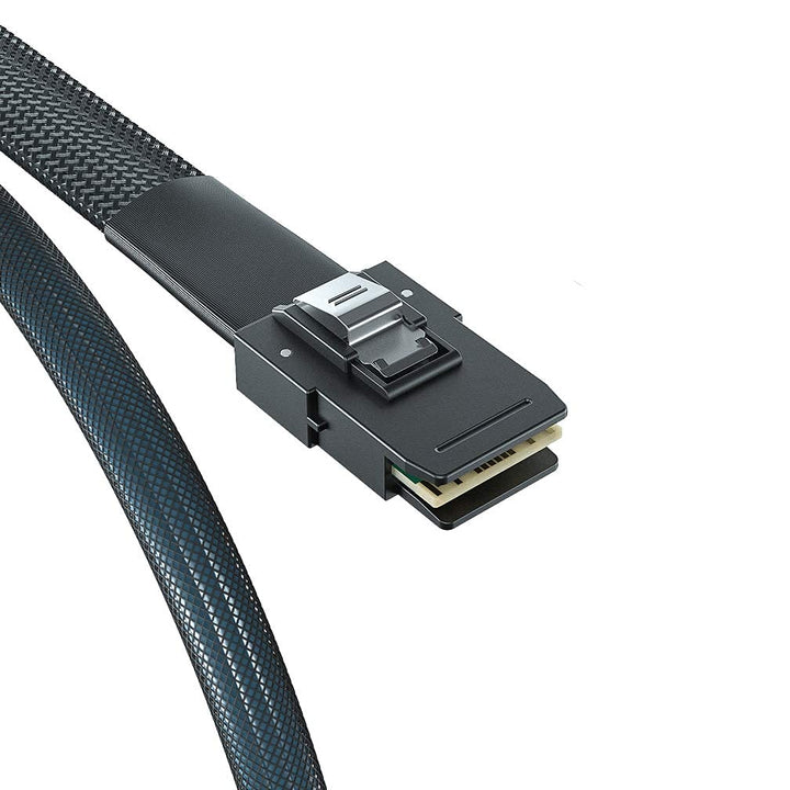 ipolex Internes Mini SAS HD SFF-8643 zu Mini SAS SFF-8087 Kabel, 0.5-Meter(1.6ft), faltbar, flexibel