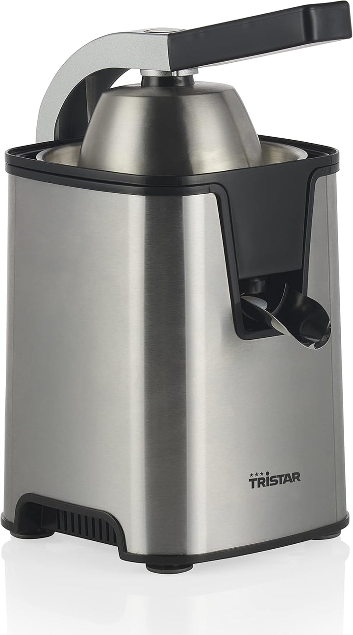Tristar Zitruspresse CP-3009 – Edelstahl-Fruchtfleischfilter – Anpassbarer Fruchtfleischfilter – 2 P