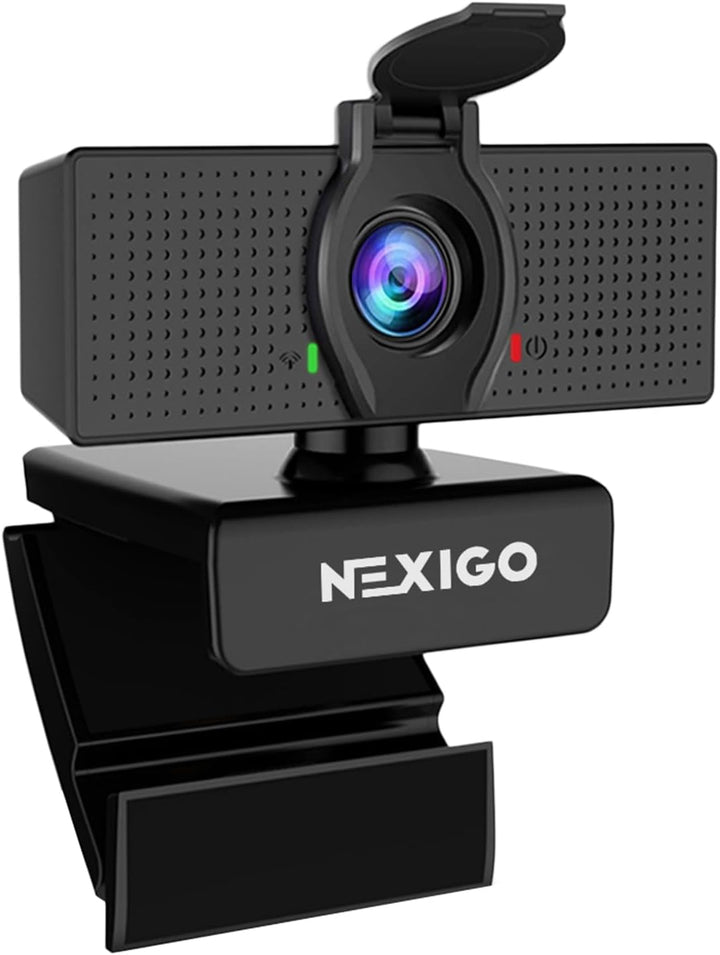 NexiGo N60 1080P Webcam, HD-Webcam mit Mikrofon, Softwaresteuerung und Datenschutzabdeckung, USB-Com