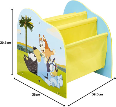 Bluey Kinder-Bücherregal – Schlafzimmer Bücheraufbewahrung (ca.) 39,5 cm (H) x 39,5 cm (B) x 35 cm (