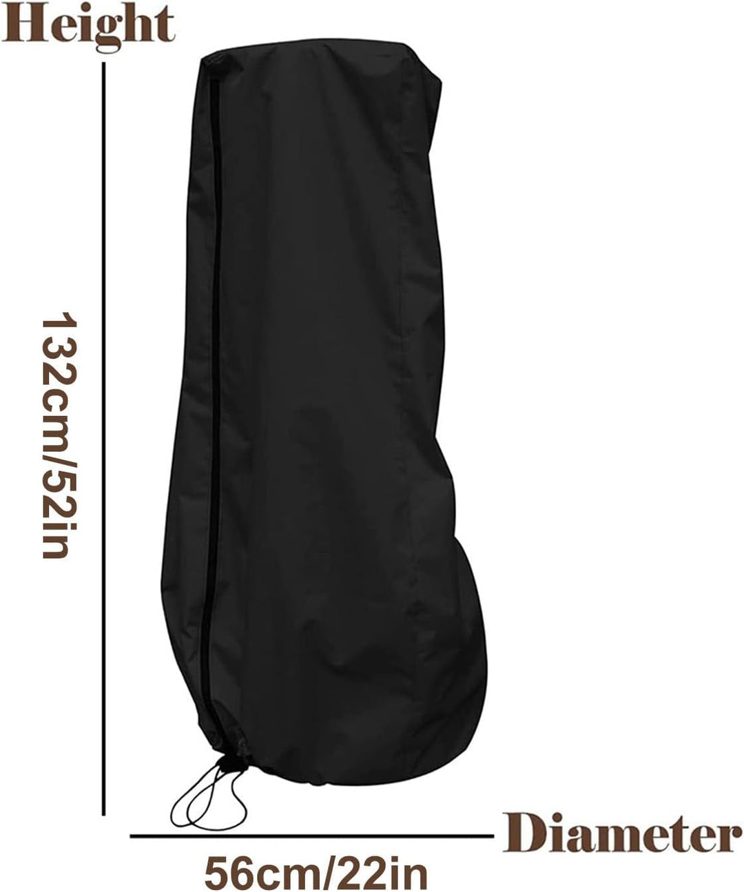 Staubschutzhülle auf Fuss und schwerer Tasche, 56 x 132 cm, Boxsack-Abdeckung, 210D Oxford, Staubsch