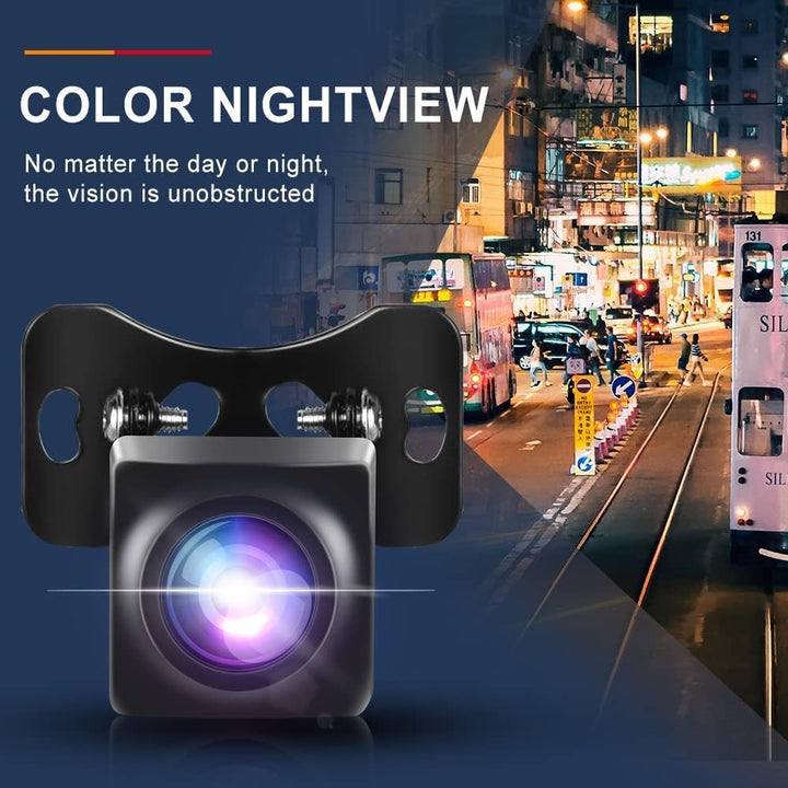 CAMECHO Full Colour HD Rückfahrkamera 4PIN für Tragbares Autoradio Kit, IP69 wasserdichte Nachtsicht