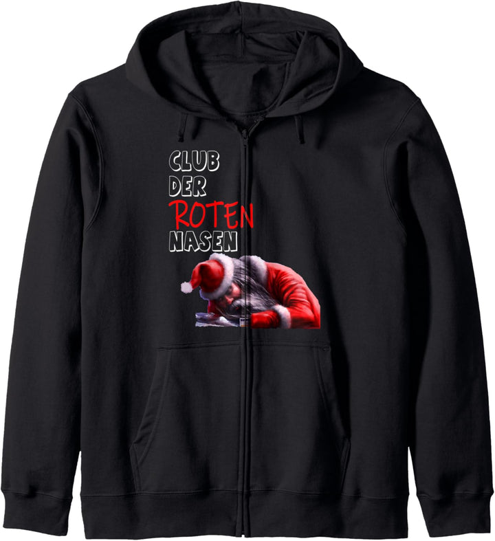 Weihnachten Santa Claus böser Weihnachtsmann Rote Nase Kapuzenjacke