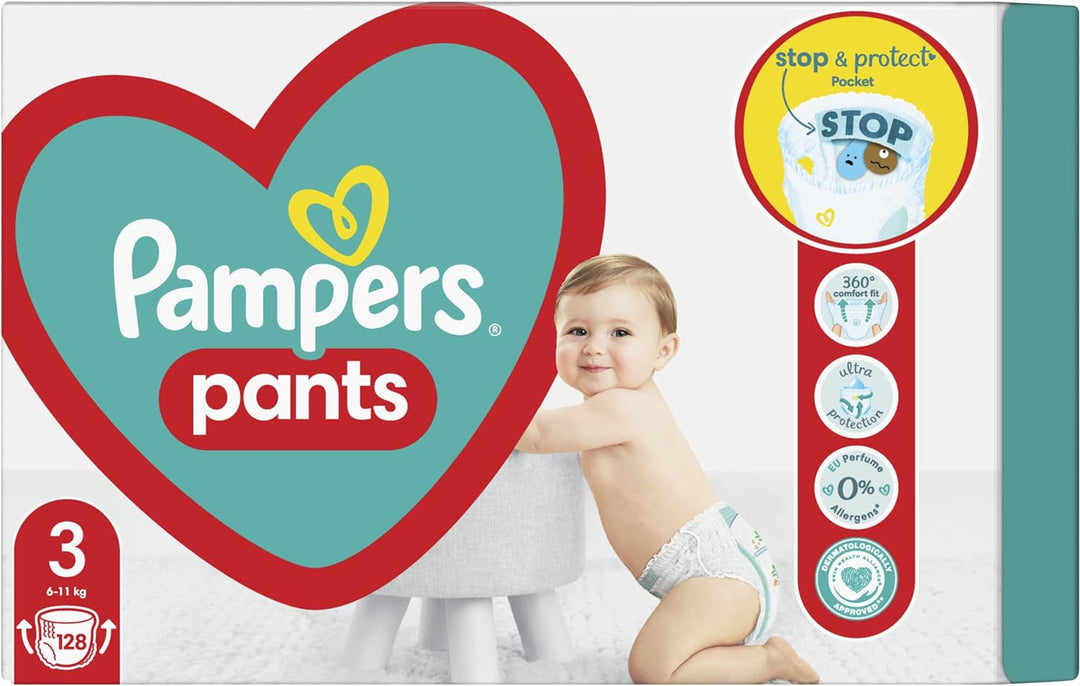 Pampers (Alte Version), Pants Boy/Girl 3 128 pc(s) S (128 Stück), S (128 Stück)