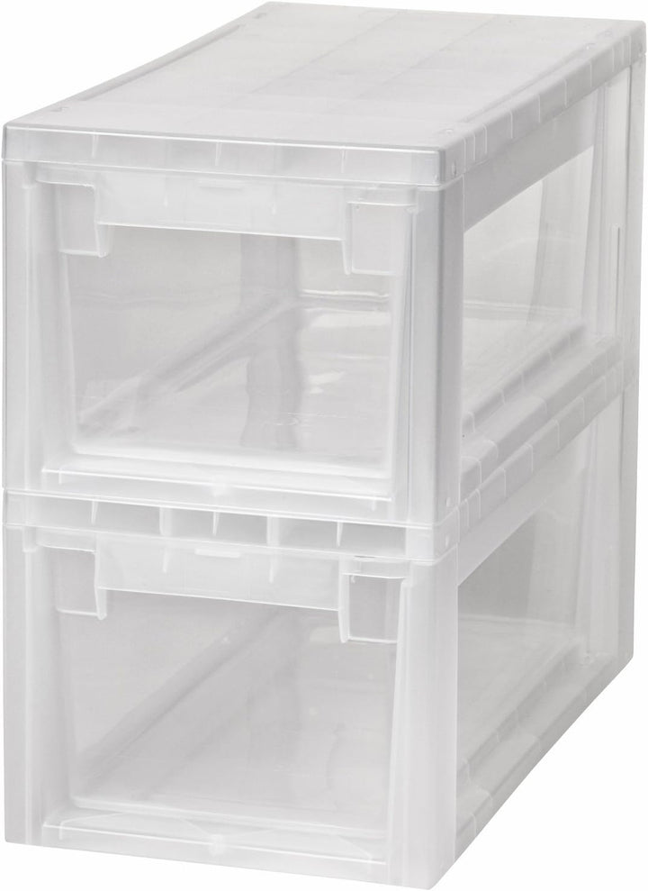 2 Stück Schubladenboxen mit Nutzvolumen 7 Liter pro Box. Passend für z.B. Socken, Krawatten, CDs und