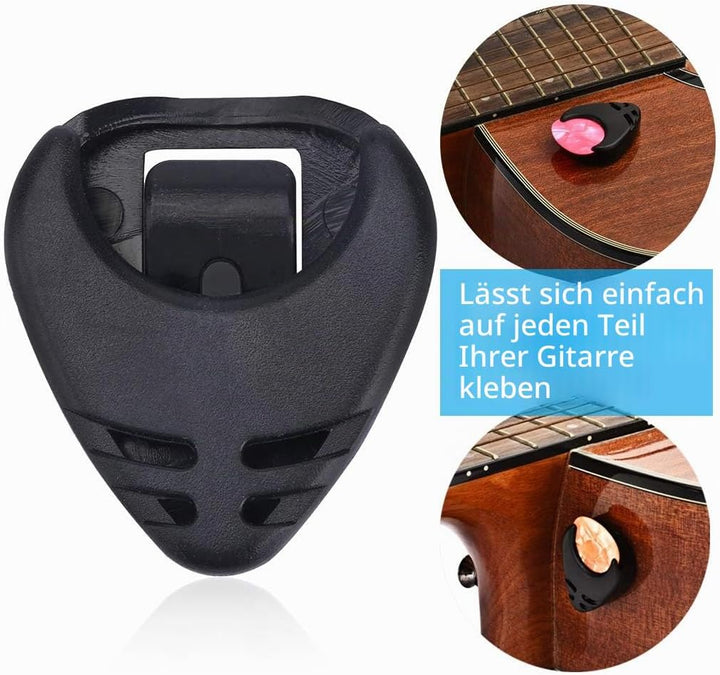Stimmgerät für Chromatic, Gitarre, Bass, Violine, Ukulele, inklusive Kapodaster und Halterung Capo+T