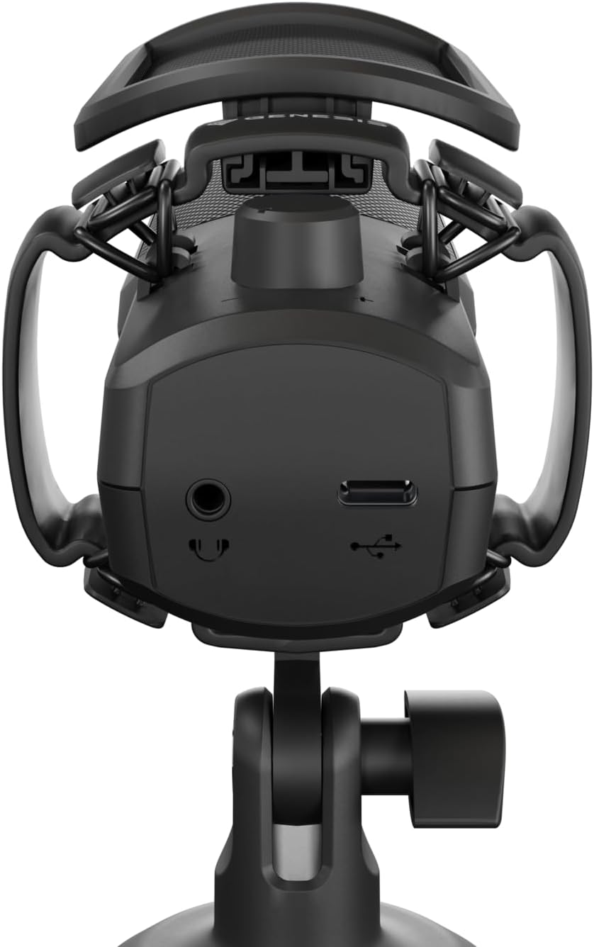 Genesis Radium 250 USB Gaming Mikrofon für PC, Kondensator Mikrofon mit Stativ, Popfilter, Mute, Gai
