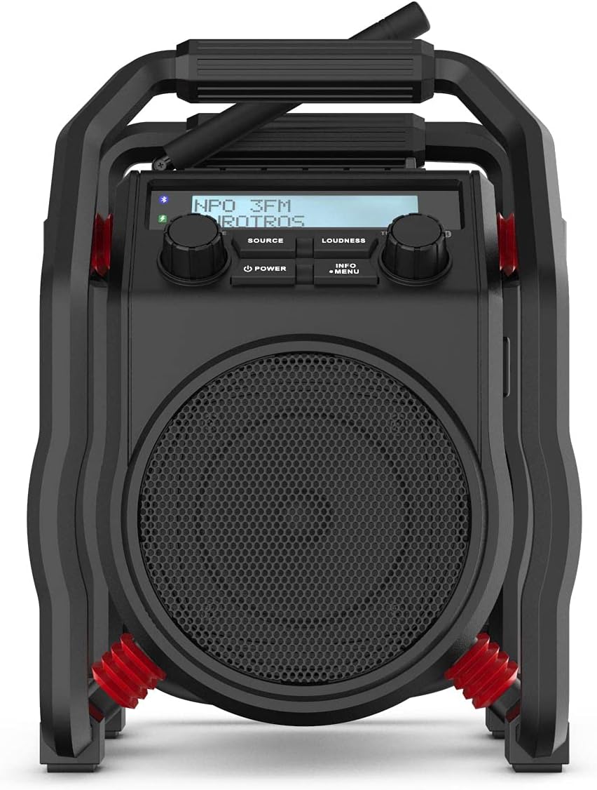 PerfectPro Baustellenradio UBOX400R, DAB+ und UKW-Empfang, Bluetooth, MP3, Radio mit AUX-Eingang, St